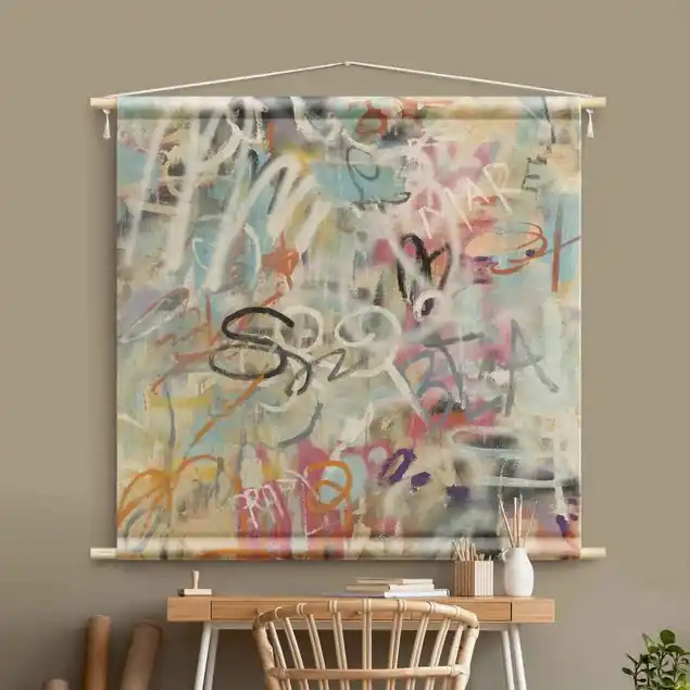Neuheit Graffiti Love in Pastell
