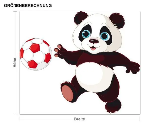 Fußball Panda Wandtattoo Ausverkauf