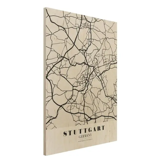 Stadtplan Stuttgart - Klassik Versand Am Gleichen Tag