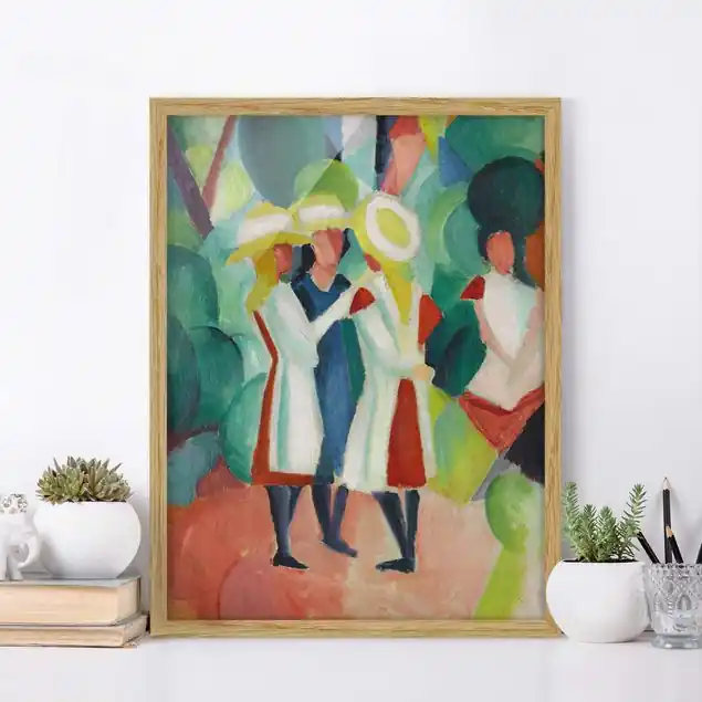 August Macke - Drei Mädchen Beliebt
