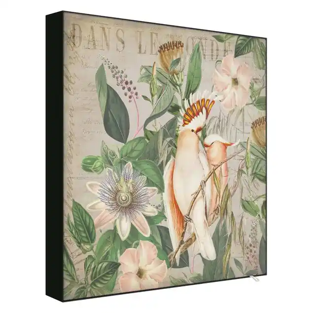 Top-Preis Colonial Style Collage - Rosa Kakadu