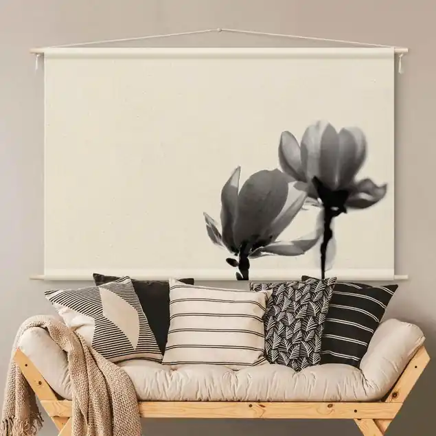 Frühlingsbote Magnolie Schwarz Weiß Top-Angebot