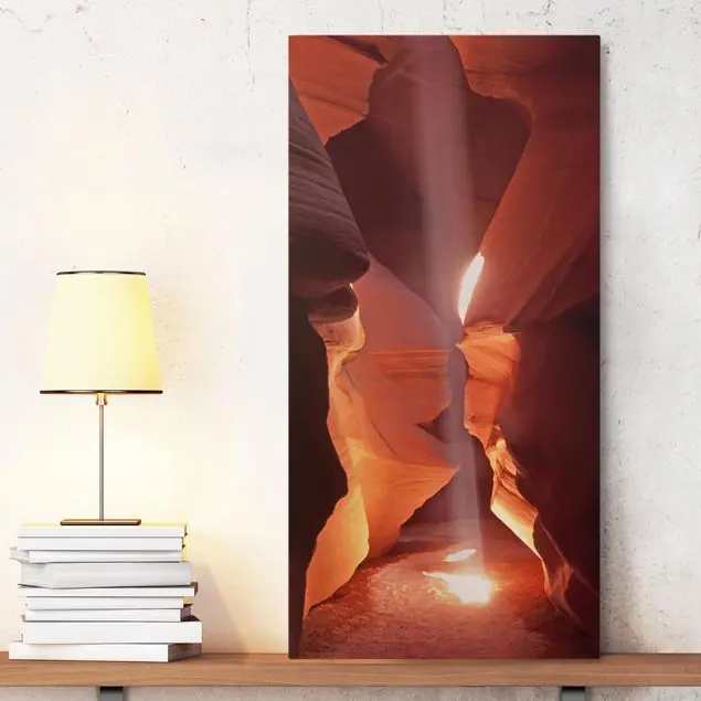 Lichtschacht im Antelope Canyon Solange Der Vorrat Reicht