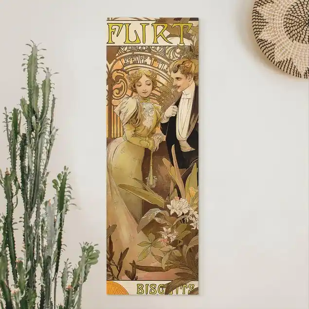 Alfons Mucha - Werbeplakat für Flirt Biscuits Direkt Vom Hersteller