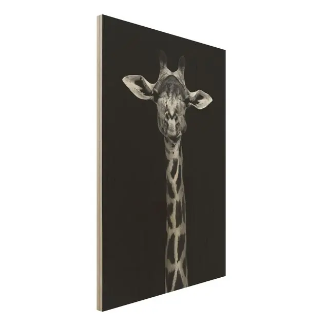 Dunkles Giraffen Portrait Knallerangebot