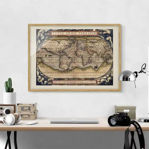 Saisonangebot Historische Weltkarte Typus Orbis Terrarum