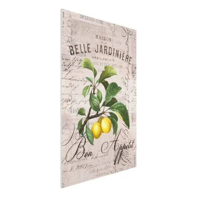 Shabby Chic Collage - Pflaumen Markenprodukt