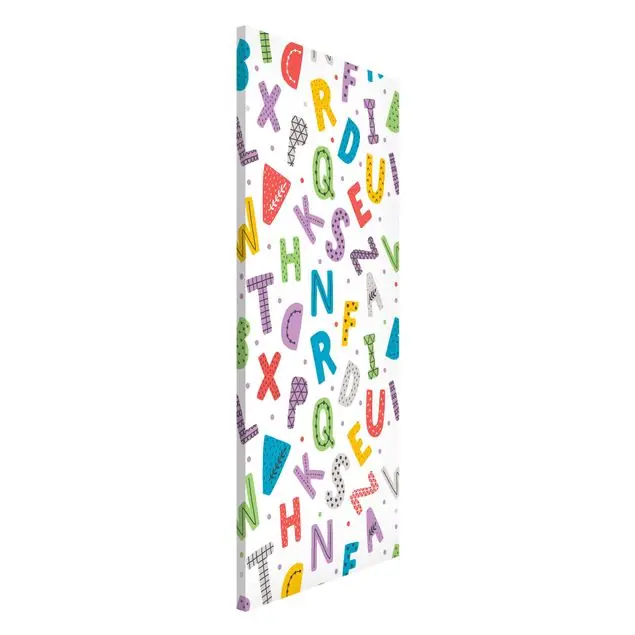 Alphabet mit Herzen und Punkten in Kunterbunt Versand Am Gleichen Tag