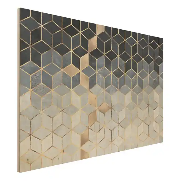 Blau Weiß goldene Geometrie Versand Am Gleichen Tag