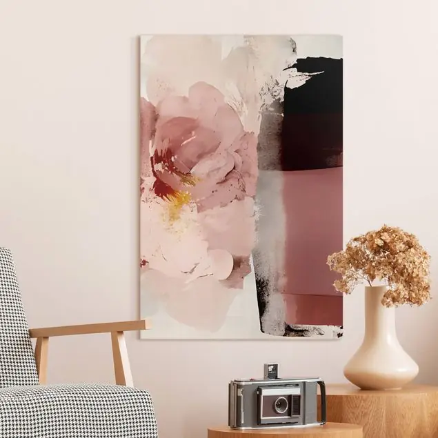 Markenware Abstrakte Blume Rosa