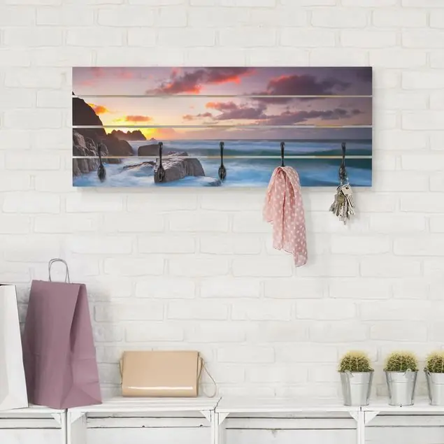 Nur Für Kurze Zeit Am Meer in Cornwall Wandgarderobe Holzpalette