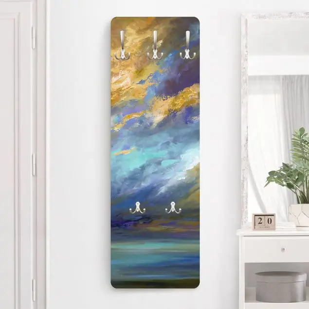 Top-Seller Himmel über Küste Wandgarderobe Holzpaneel