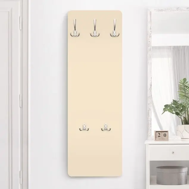 Crème Wandgarderobe Holzpaneel Günstig