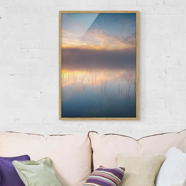 Sonnenaufgang schwedischer See Begrenztes Angebot
