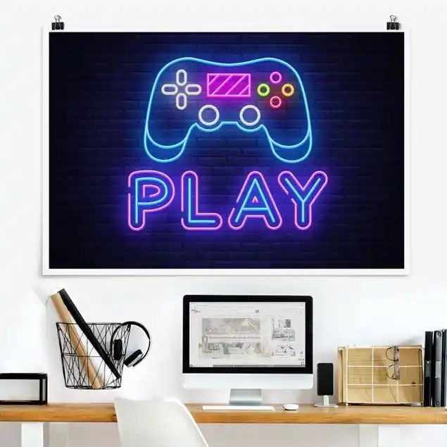 Schneller Versand Neon Gaming Controller