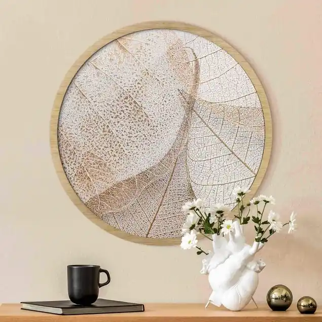 Top-Angebot Filigrane Blattstruktur in Gold