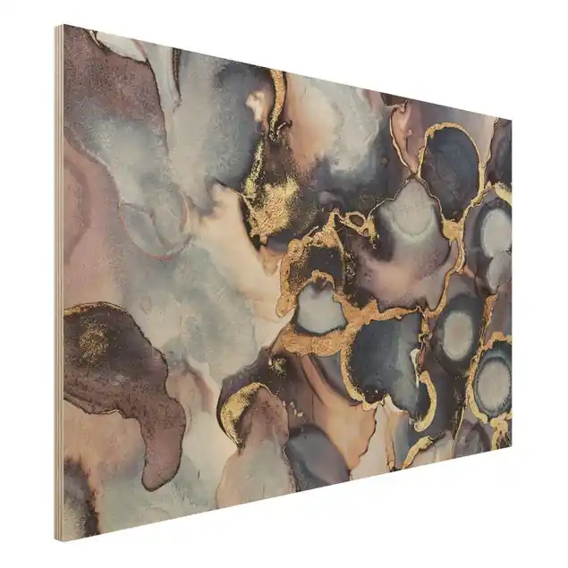 Marmor Aquarell mit Gold Kracherpreis