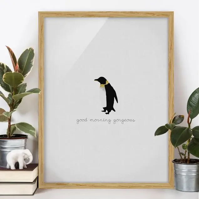 Neu Im Sortiment Pinguin Zitat Good Morning Gorgeous