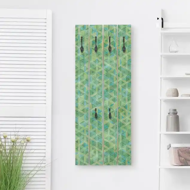 Jetzt Bestellen Blume des Lebens Farbschimmer Wandgarderobe