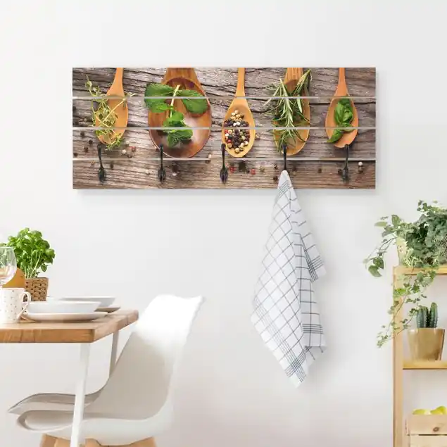 Kräuter und Gewürze Wandgarderobe Holzpalette Heißes Angebot