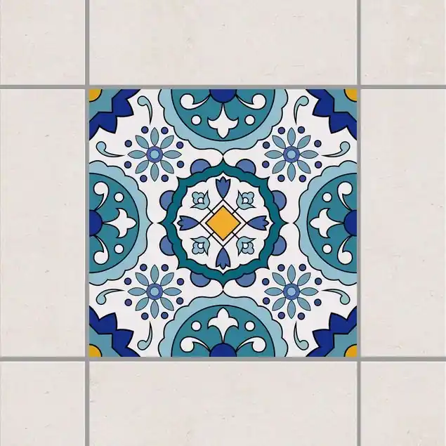 Super-Preis Portugiesische Azulejo Fliese Türkis