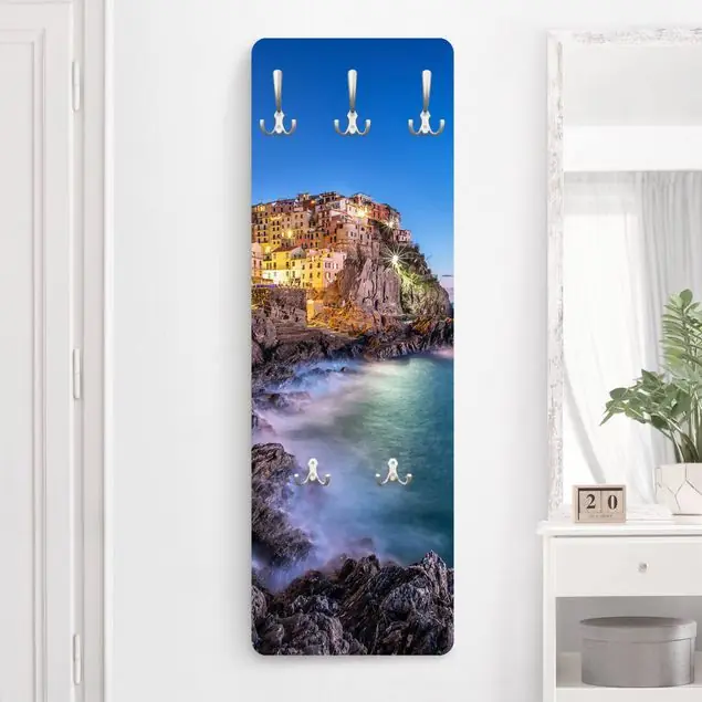 Preisreduziert Manarola Cinque Terre Wandgarderobe Holzpaneel