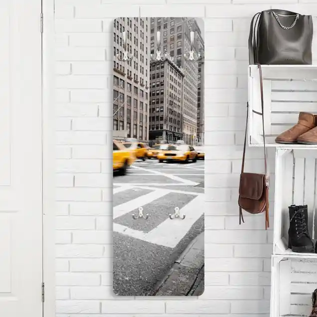 Rasantes New York Wandgarderobe Holzpaneel Echt