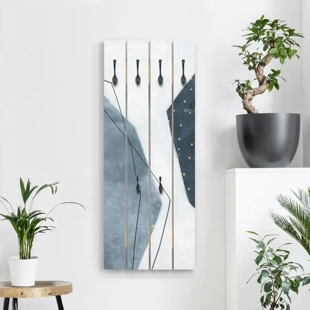 Punkte im Dialog III Wandgarderobe Holzpalette Sonderangebot