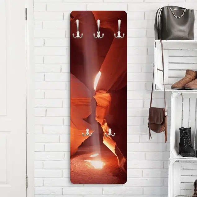 Garantierte Lieferung Lichtschacht im Antelope Canyon Wandgarderobe Holzpaneel