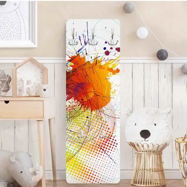 Rainbow Background Wandgarderobe Holzpaneel Neue Kollektion