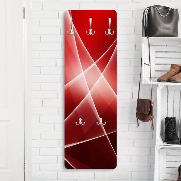 Beliebt Red Reflection Wandgarderobe Holzpaneel