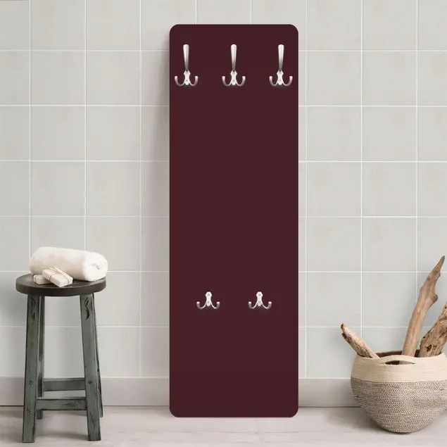 Toskana Weinrot Wandgarderobe Holzpaneel Günstig