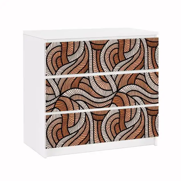 Holzschnitt in braun Heißes Angebot