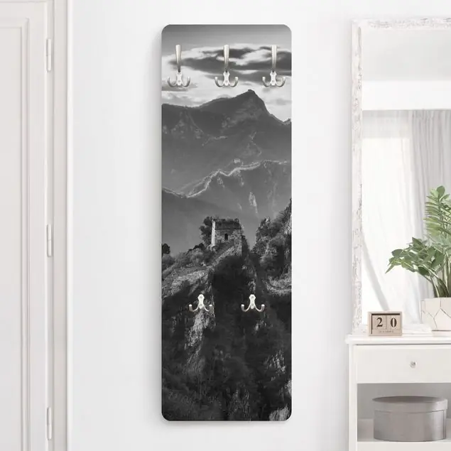 Markenware Die große chinesische Mauer II Wandgarderobe Holzpaneel