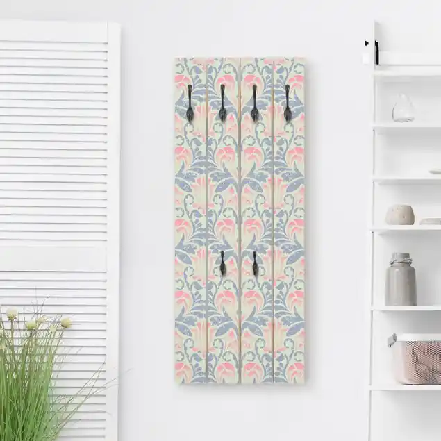 Leinen Damast Ornament Wandgarderobe Holzpalette Garantierte Lieferung