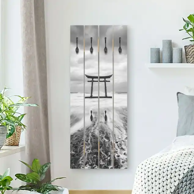Top-Angebot Japanisches Torii im Meer Wandgarderobe