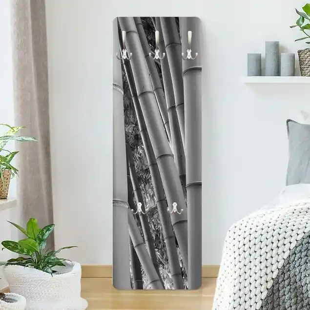 Bamboo Wandgarderobe Holzpaneel Neue Kollektion