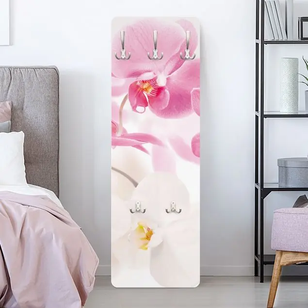 Sonderaktion Delicate Orchids Wandgarderobe Holzpaneel