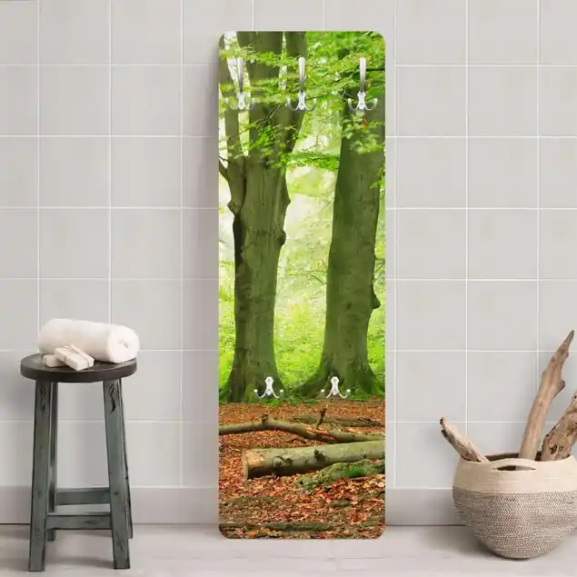 Heißes Angebot Mighty Beech Trees Wandgarderobe Holzpaneel