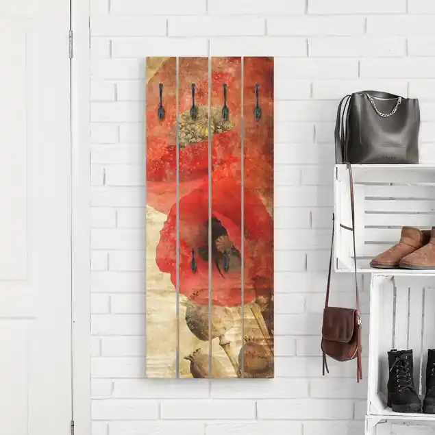 Poppy Flower Wandgarderobe Holzpalette Jetzt Bestellen