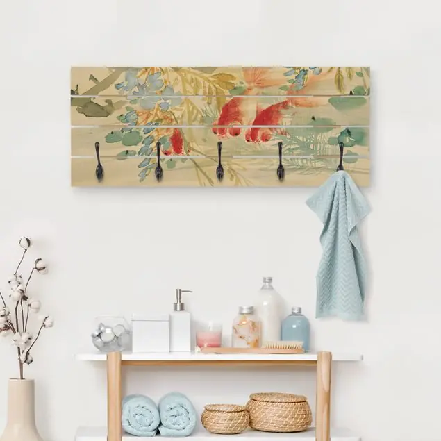 Ni Tian - Goldfische Wandgarderobe Garantierte Lieferung