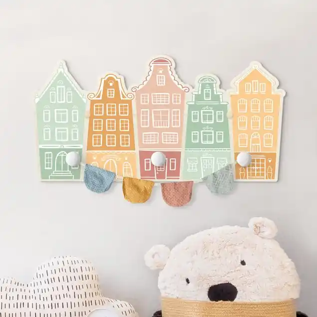 Häuser Siedlung Kindergarderobe Holz Neue Kollektion