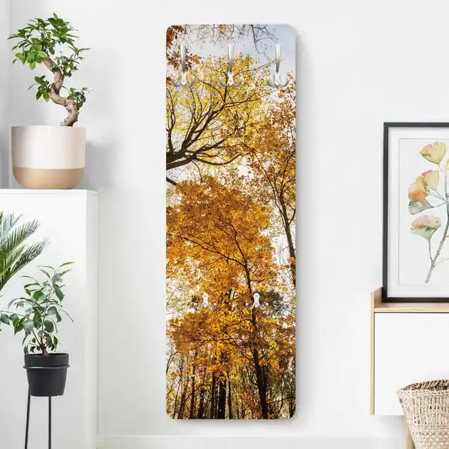 Direktkauf Bäume in herbstlicher Färbung Wandgarderobe