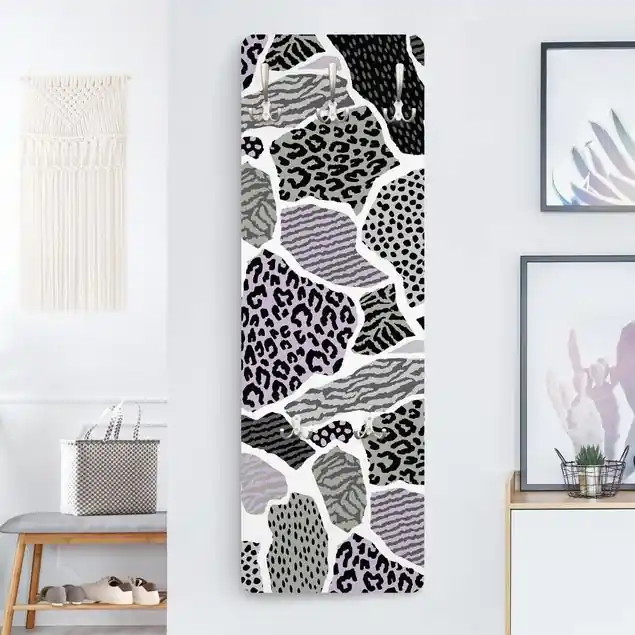 Super-Preis Animalprint Zebra Tiger Leopard Europa Wandgarderobe Holzpaneel