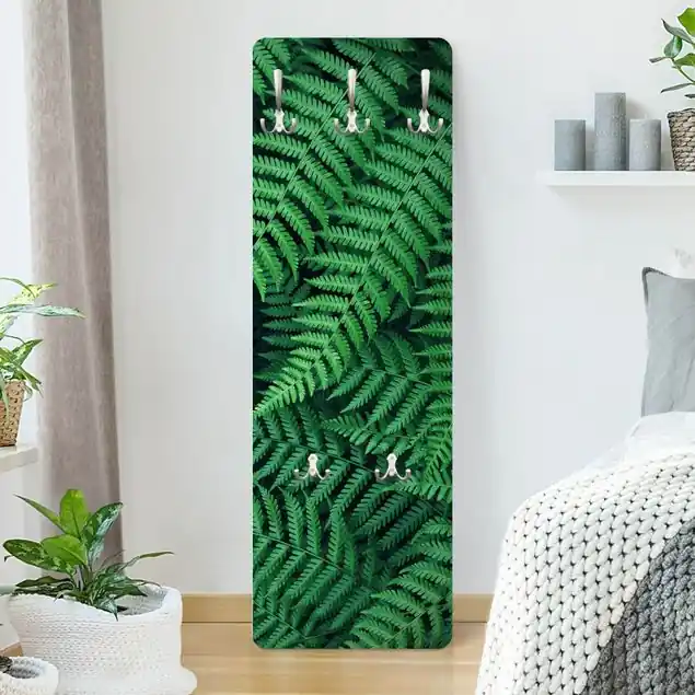 Farn Wandgarderobe Holzpaneel Knallerangebot