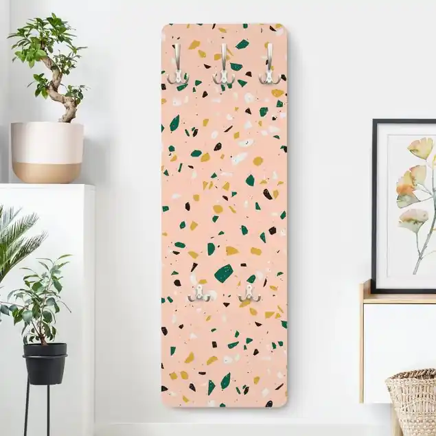 Günstig Detailliertes Terrazzo Muster Lecce Wandgarderobe Holzpaneel