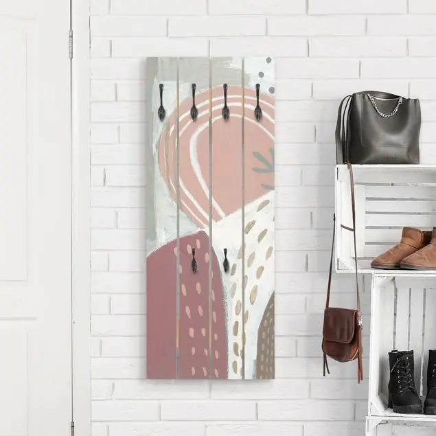 Wochenendangebot Karneval der Formen in Beere I Wandgarderobe Holzpalette