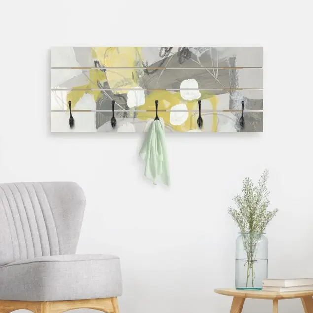 Zitronen im Nebel III Wandgarderobe Holzpalette Top-Seller