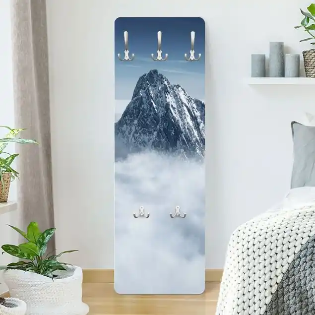 Die Alpen über den Wolken Wandgarderobe Holzpaneel Sonderangebot