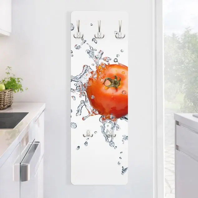 No.507 Frische Tomate Wandgarderobe Holzpaneel Neuheit
